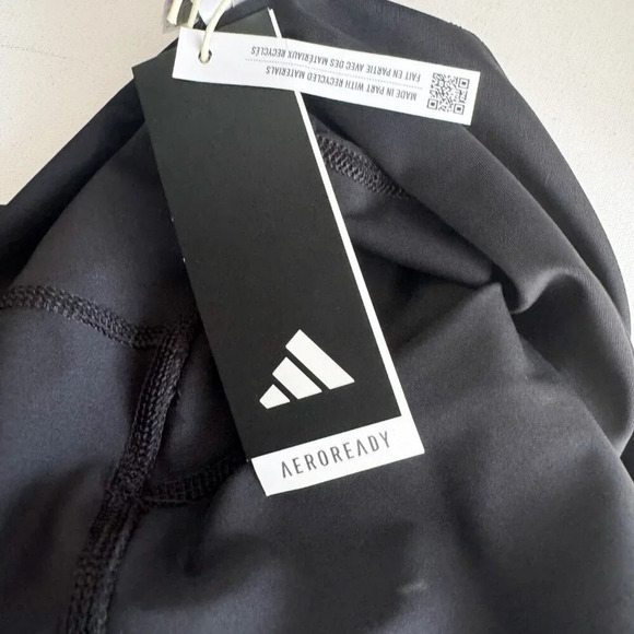 Adidas Aerotek Optime Stash Pocket High Rise 7/8  Black Leggings 2XL/P - Picture 9 of 9